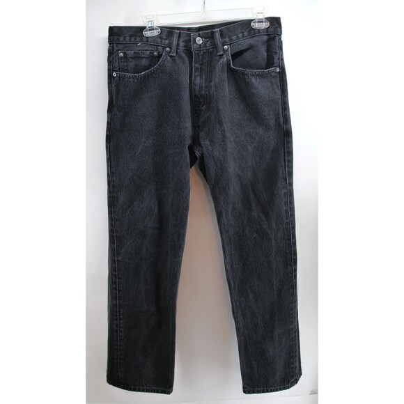 Levi’s Men’s‎ 505 Straight Fit Black Jeans Pants 34x30 - Picture 1 of 9